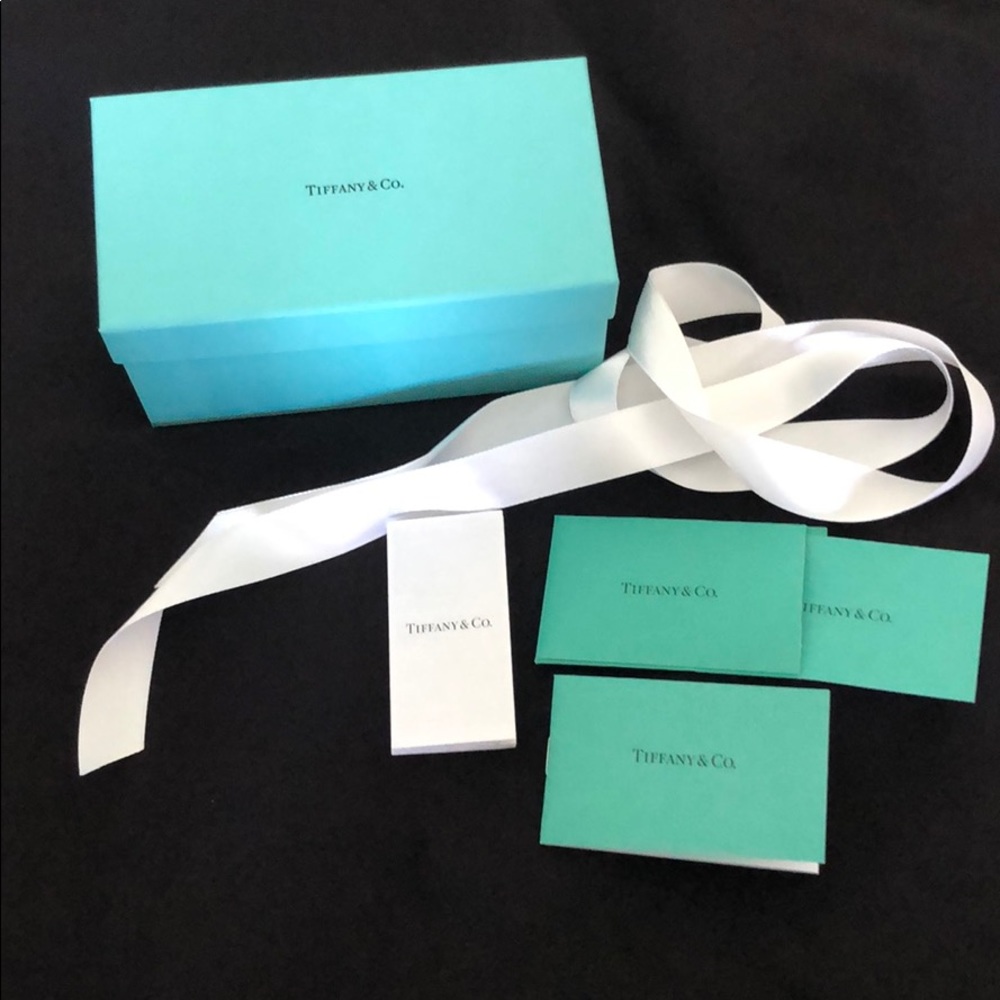 Tiffany Sunglass Box, authenticity insert, ribbon